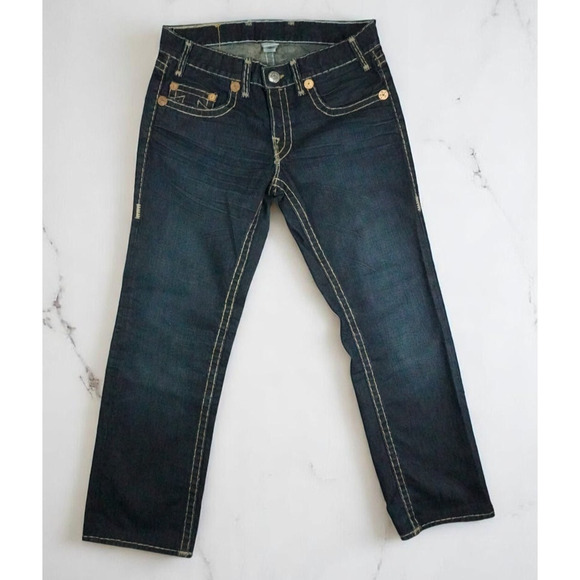 True Religion Brand Jeans Men’s 34 | Dark Wash Straight Leg | Made in USA - Picture 1 of 7